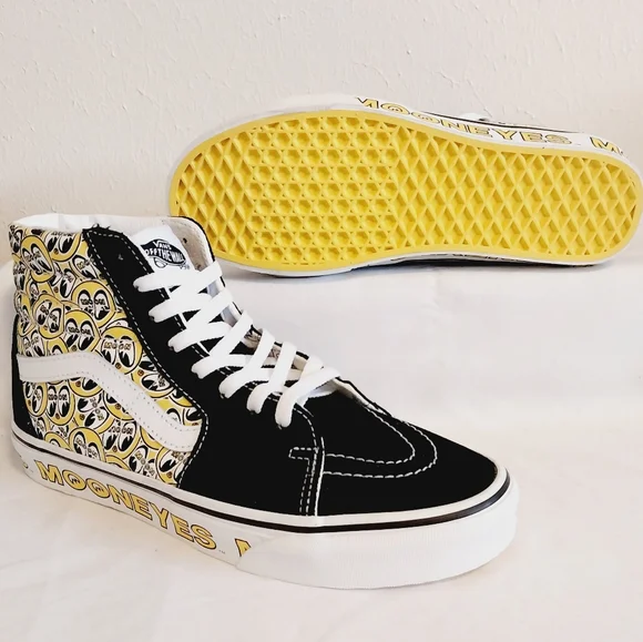 Vans Sk8 Hi Mooneyes White Yellow